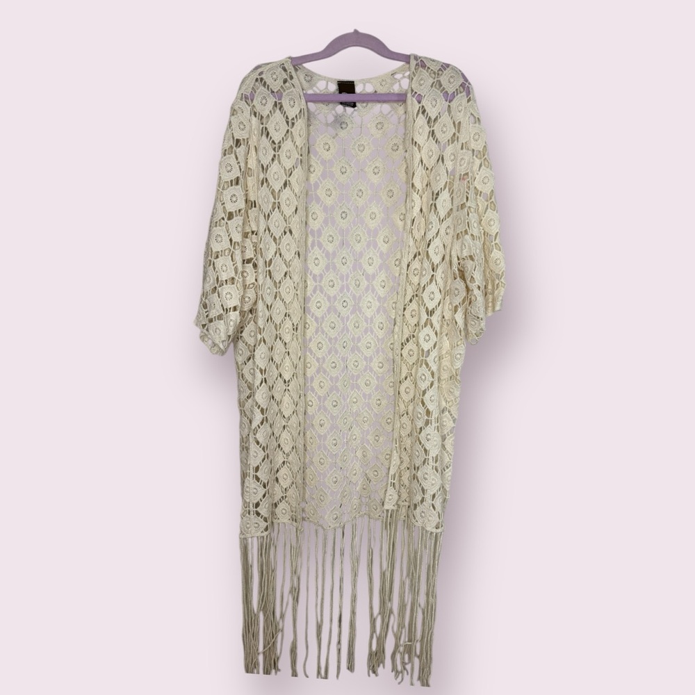 Cotton crochet cover up size S